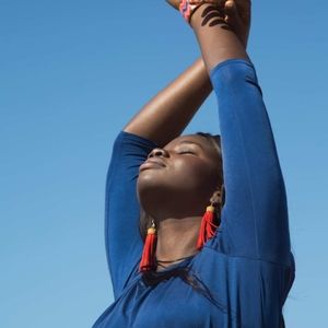 Noonday Pirouette Earrings, red